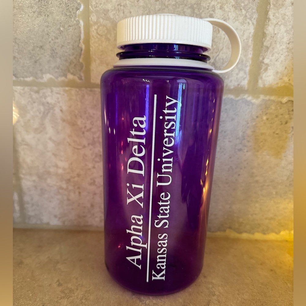 Nalgene Sustain Tritan Wide Mouth Water Bottle Alpha Xi Delta Kansas State